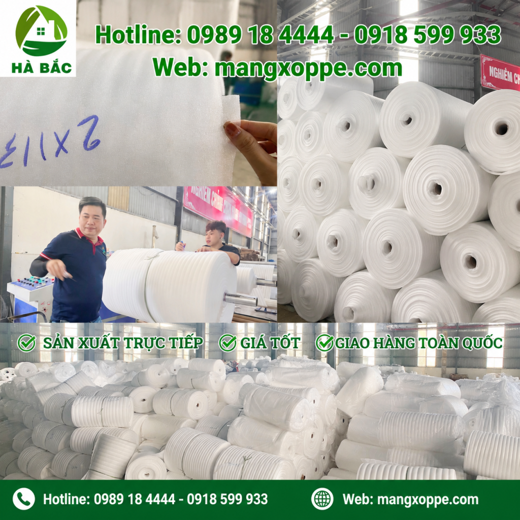 Cuộn màng mút xốp pe foam 2mm