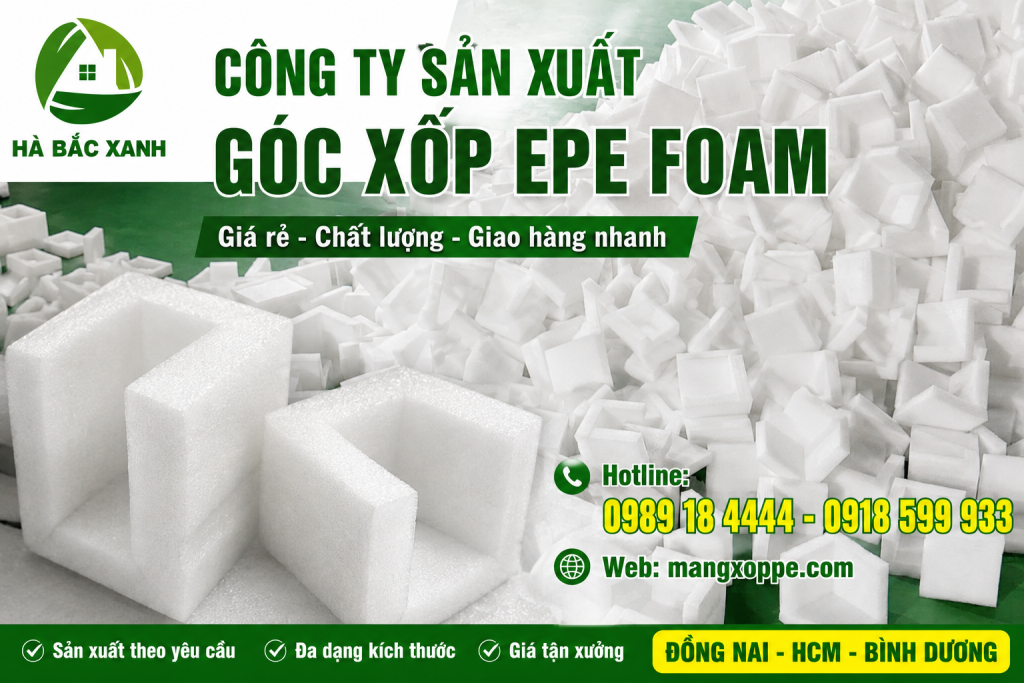 Góc xốp pe foam giá rẻ,
